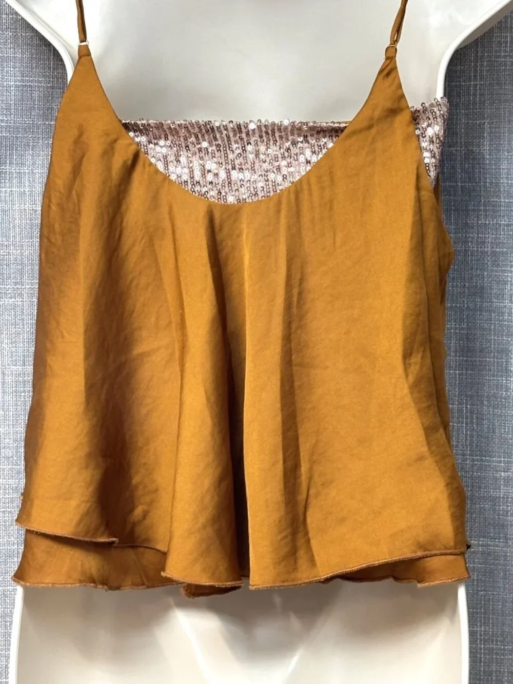 Free People Turn It On Camisole, Amber, Size S